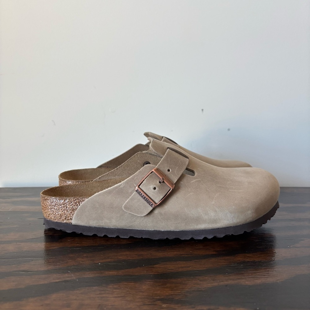 Birkenstock Boston BS in Tobacco Brown